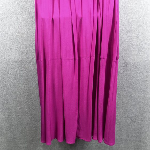 Vince Camuto Dress Womens Small Tier Maxi Sleeveless Smocked Back‎ Flowy Fuchsia - Picture 6 of 16